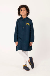 CHEETA EMBROIDERY KURTA