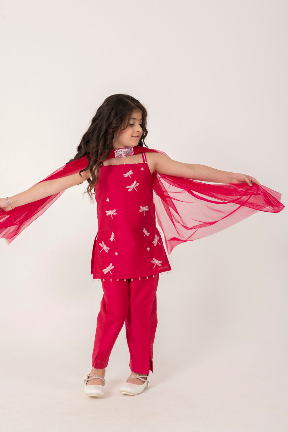 STRAPY RANI PINK SUIT