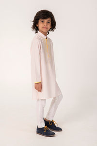NECK EMBROIDERY KURTA IN GOLDEN COLOUR