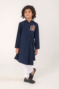 DRAPE KURTA WITH DEER EMBROIDERY