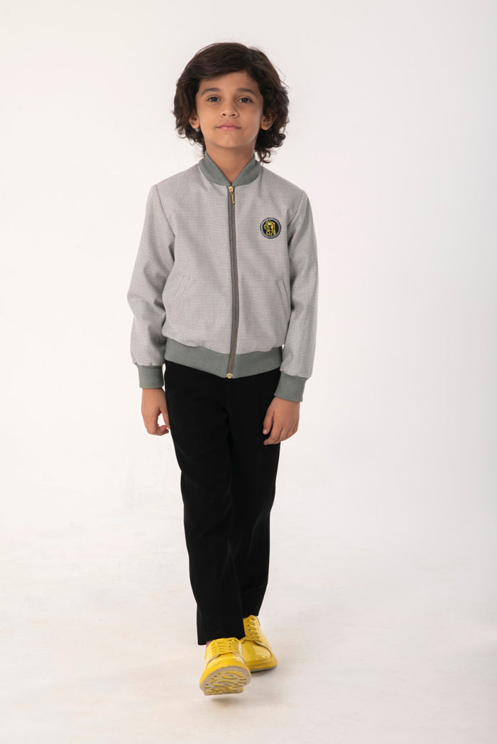 BOMBER JACKET WITH LOGO