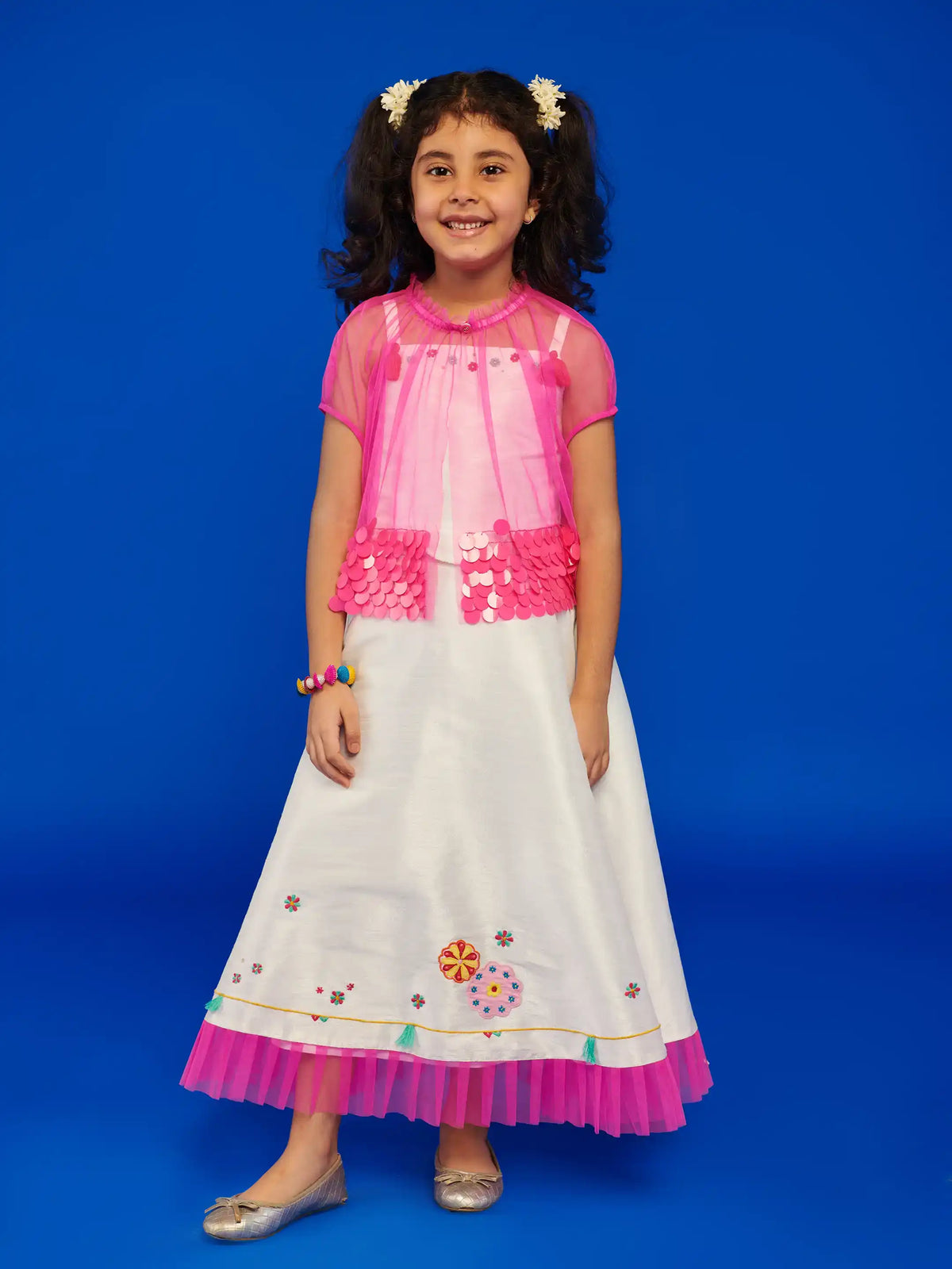 Cham Cham Skirt Top Cape Set
