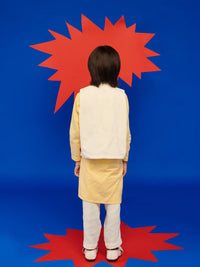 Waffle Kurta With Mitthu Jacket Set