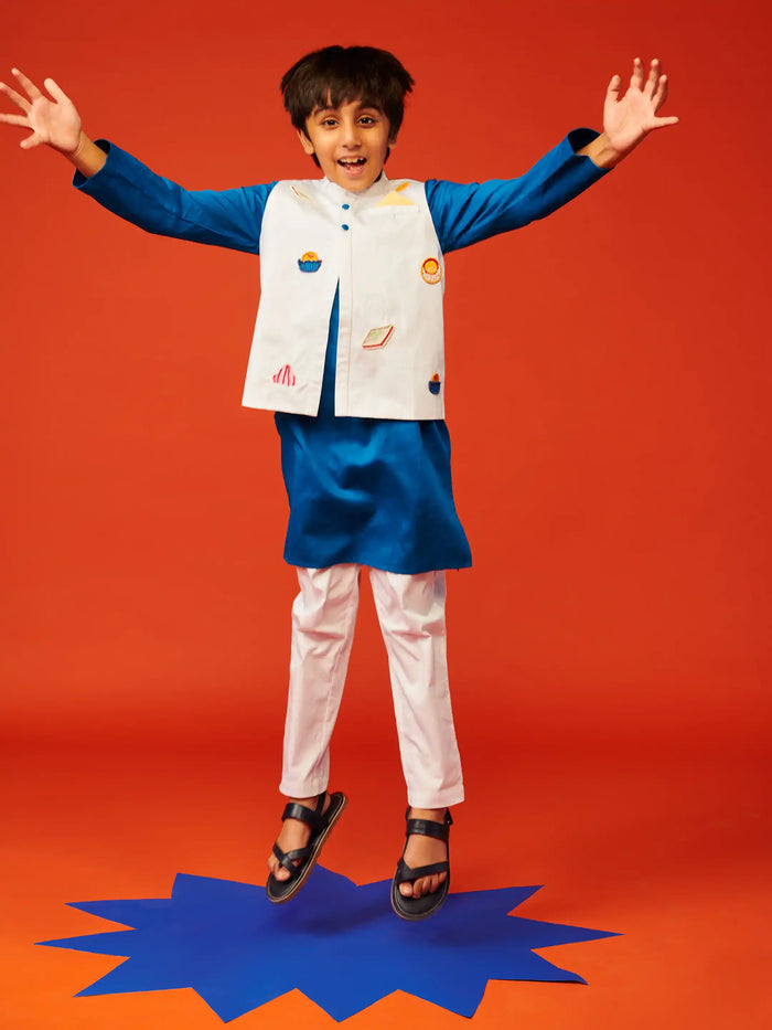 Mithai Boys Kurta Jacket Set