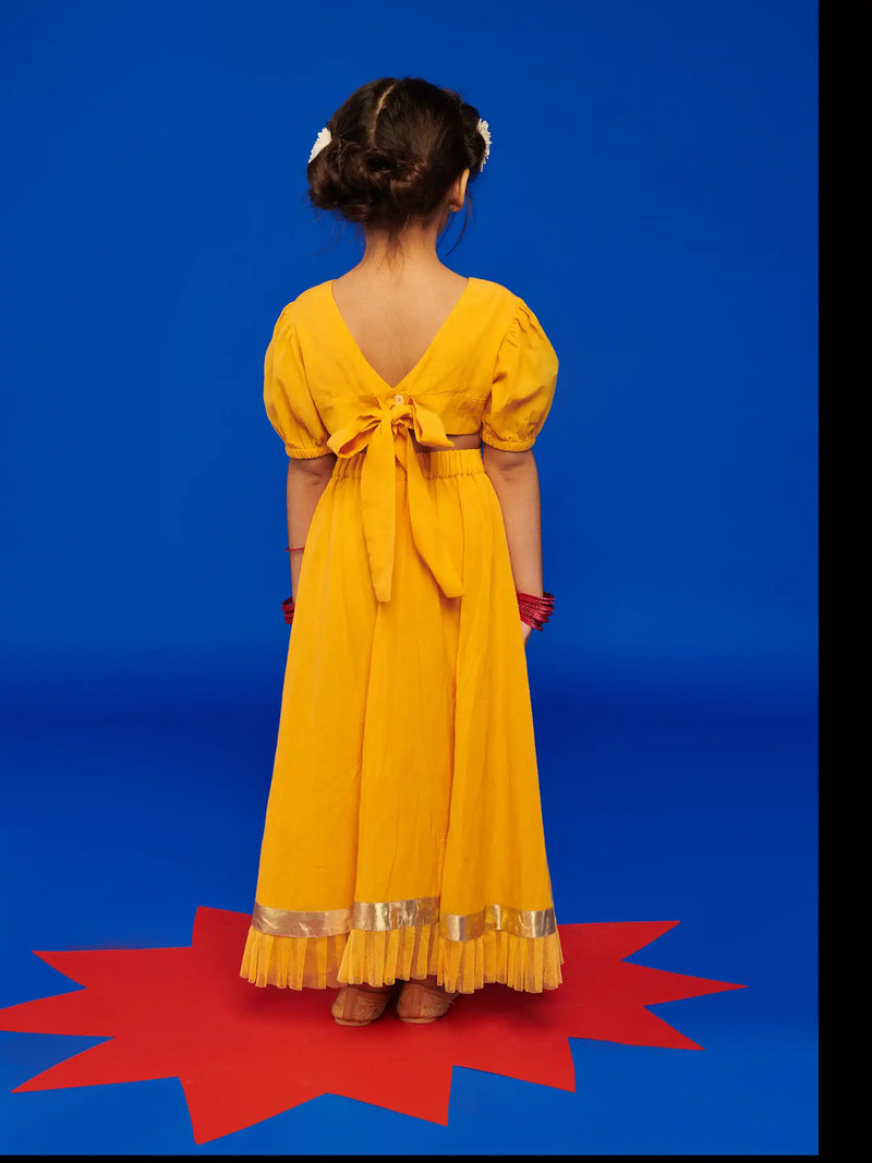 Kesari Top and Flare Skirt Set