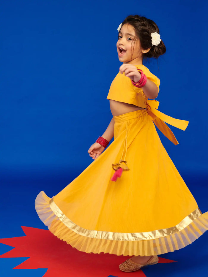 Kesari Top and Flare Skirt Set