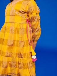Kesari Wrap Dress