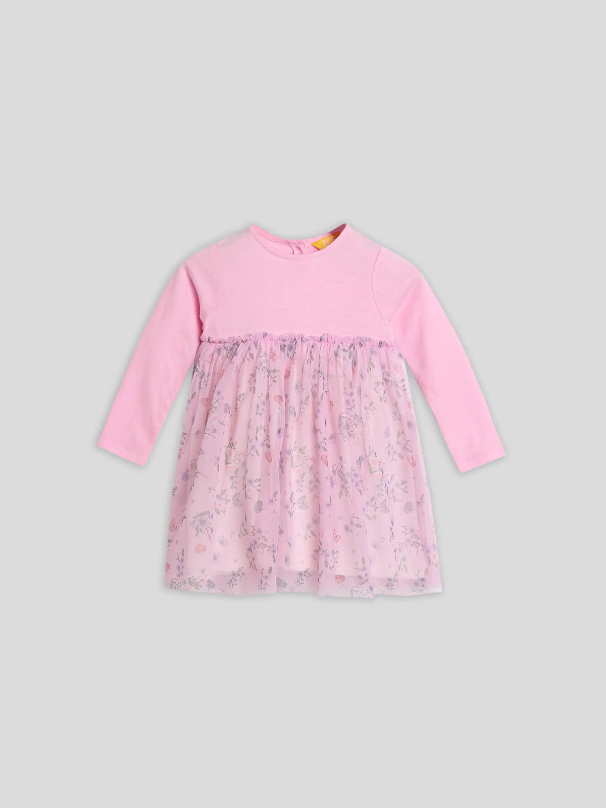 Printed Pink Tulle Dress