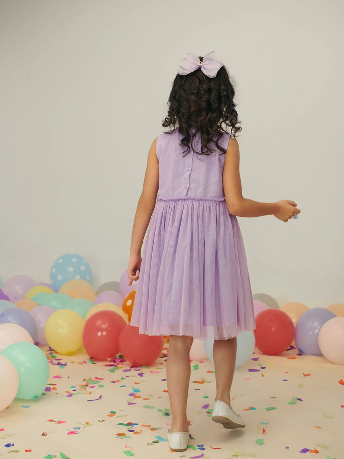 3D Floral Tulle Dress