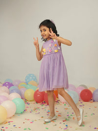 3D Floral Tulle Dress