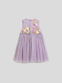 3D Floral Tulle Dress