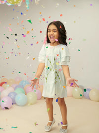 Embroidered Floral Dress