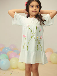 Embroidered Floral Dress