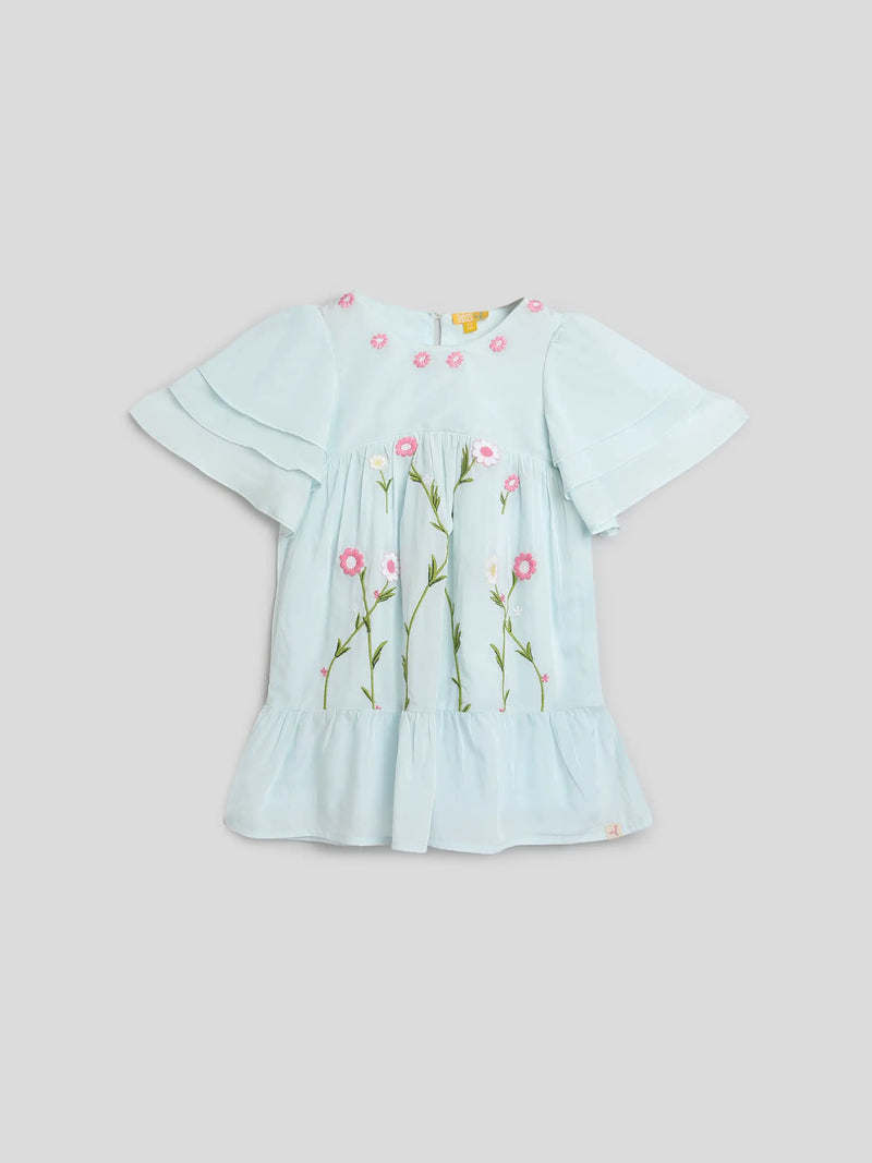Embroidered Floral Dress