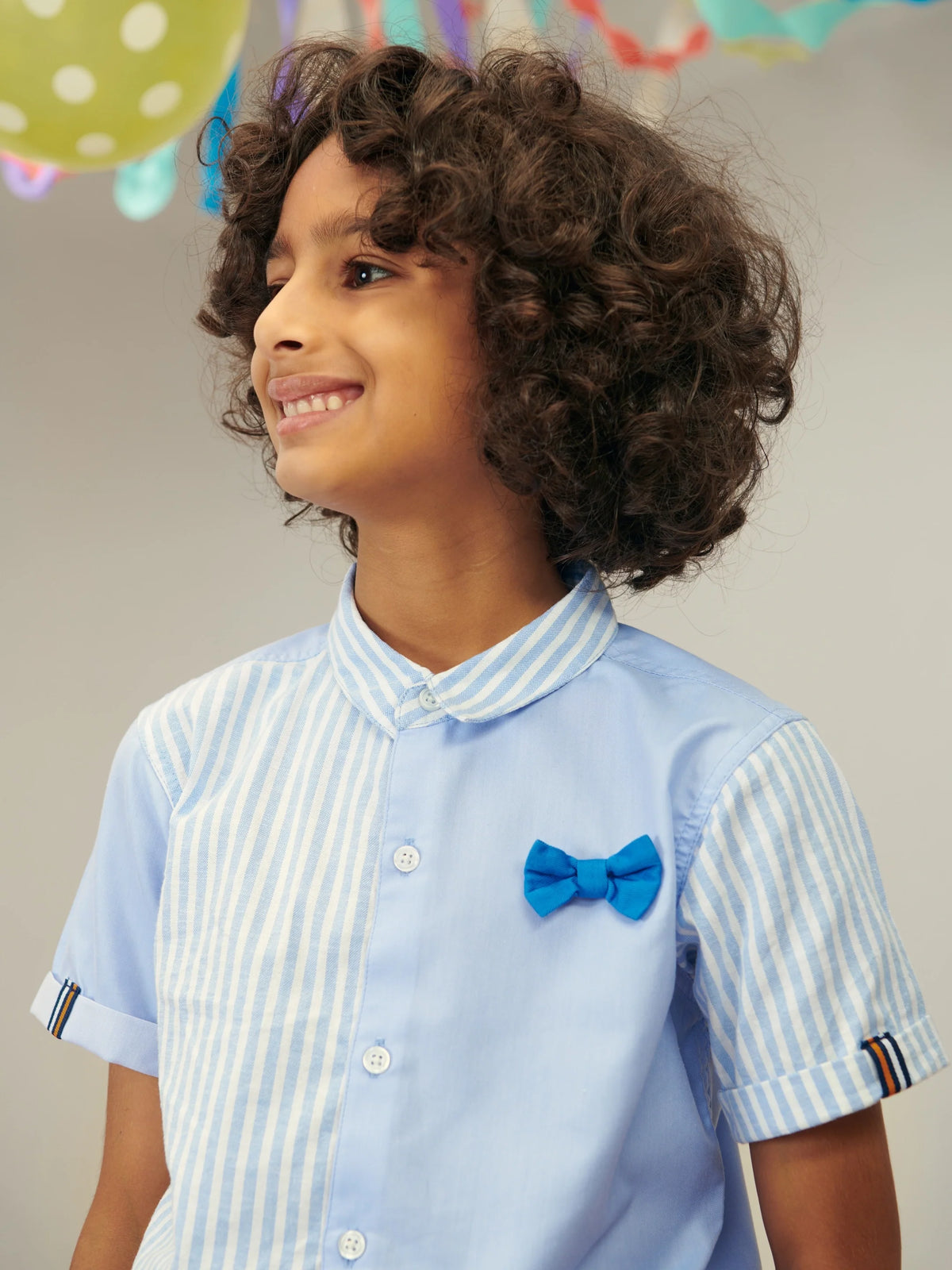Blue Shirt & Shorts Set