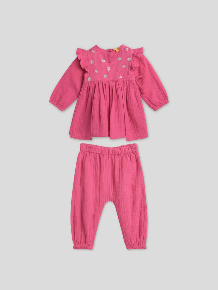 Rani Pink Festive Girls Set