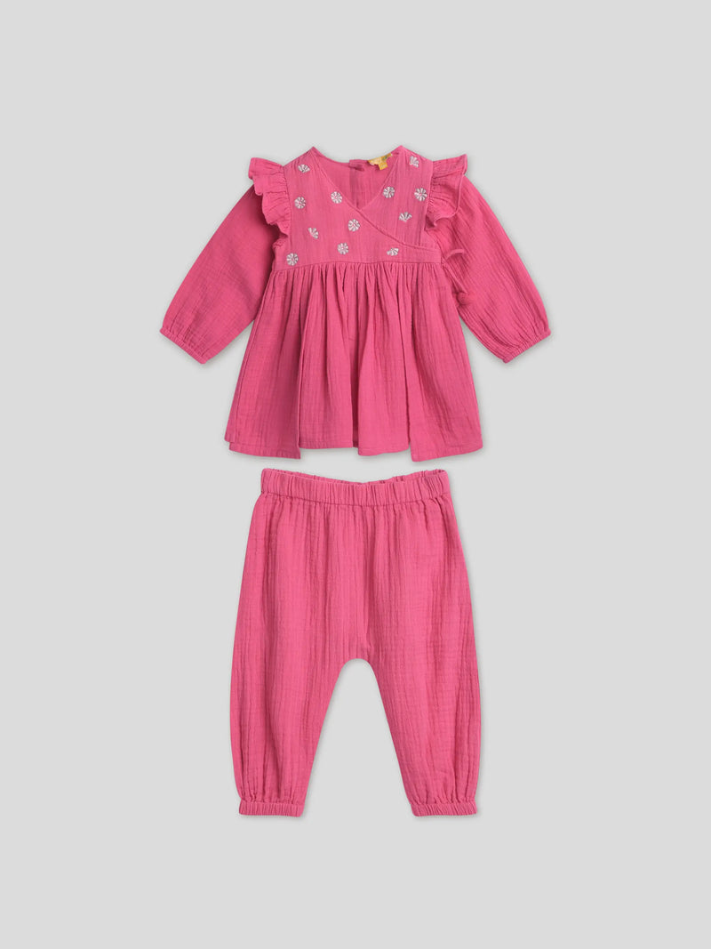 Rani Pink Festive Girls Set