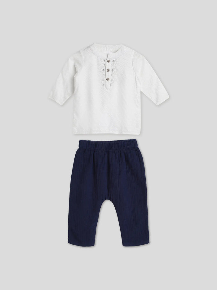 Petunia Newborn Kurta & Pants Set