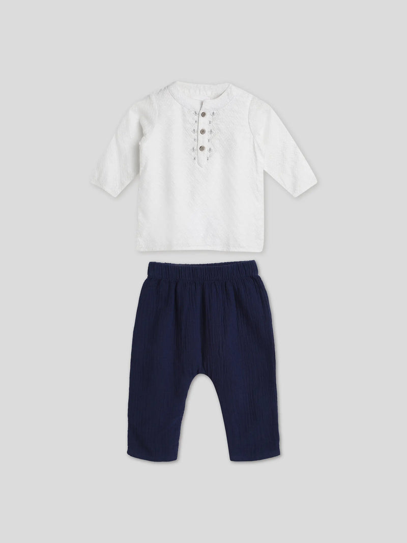Petunia Newborn Kurta & Pants Set