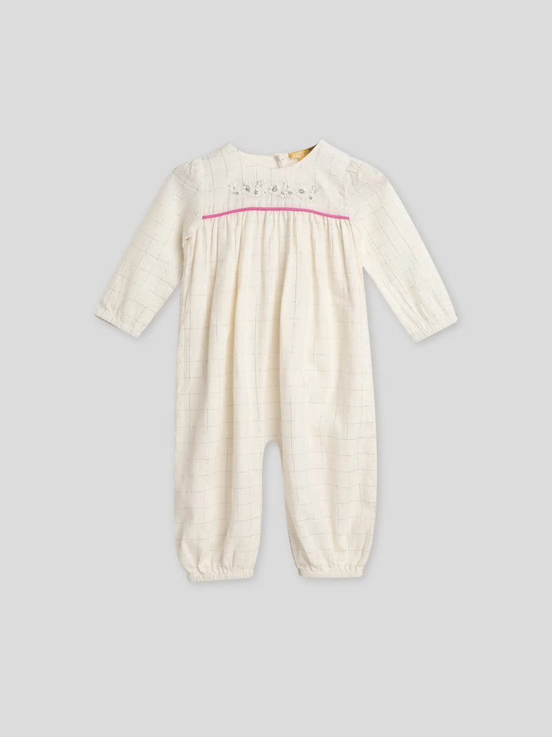 Petunia Festive Girls Romper With Apron