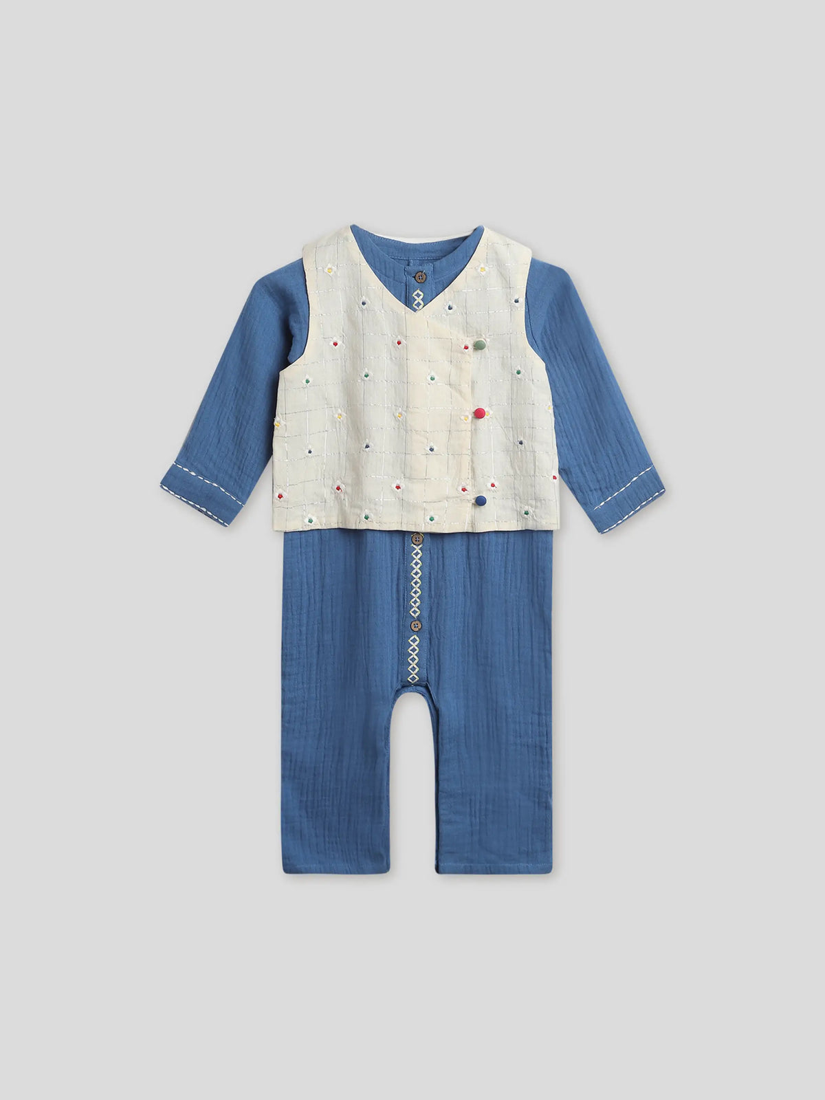 Petunia Festive Boys Sleepsuit With Jacket