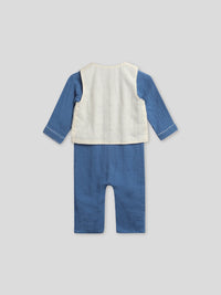 Petunia Festive Boys Sleepsuit With Jacket