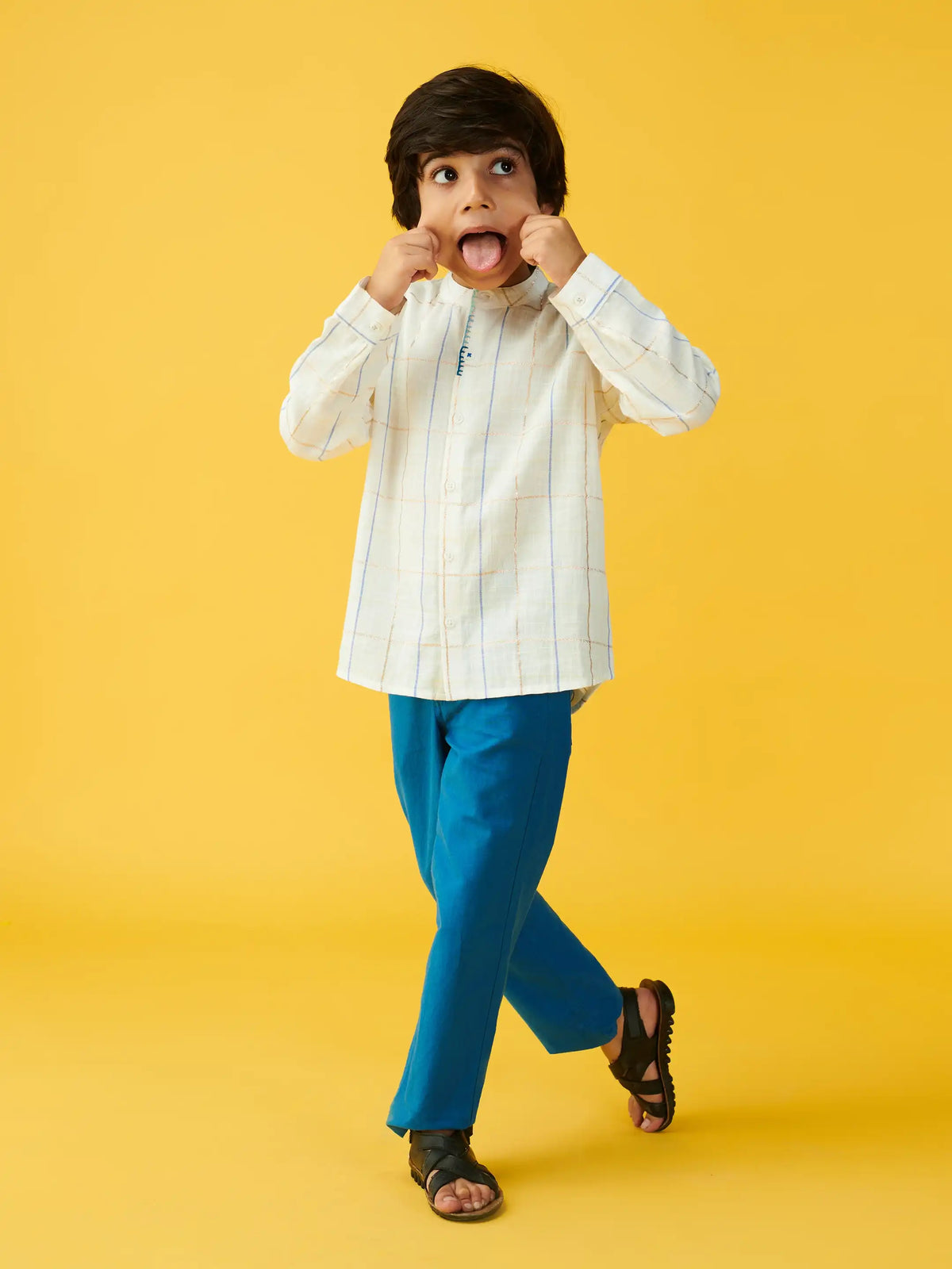 Indigo Short Kurta & Pants Set