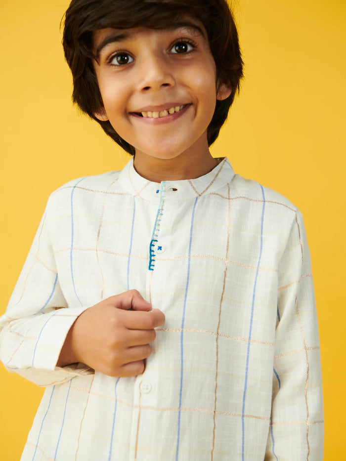 Indigo Short Kurta & Pants Set