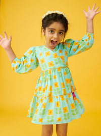 Gulbahaar Tiered Wrap Dress