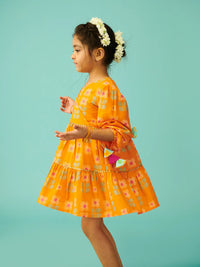Gulbahaar Tiered Wrap Dress