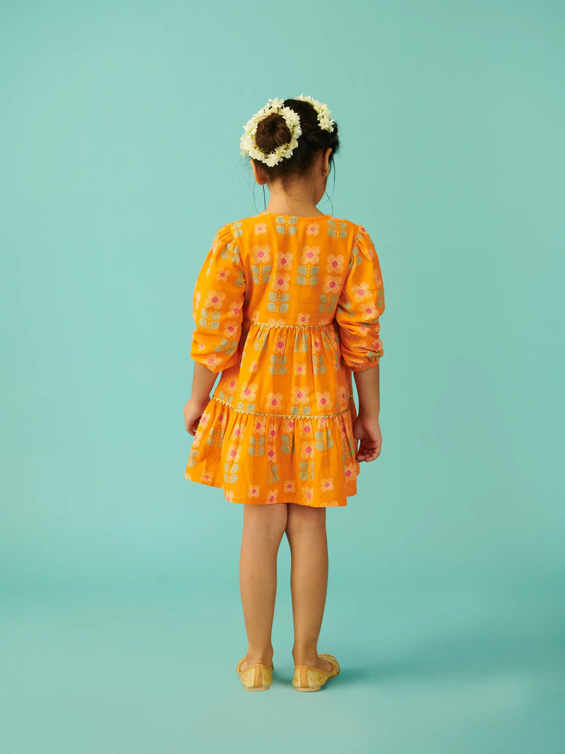 Gulbahaar Tiered Wrap Dress
