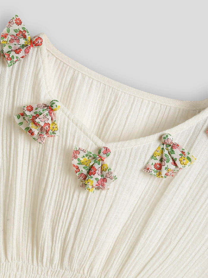 Floral Tassel Coverup