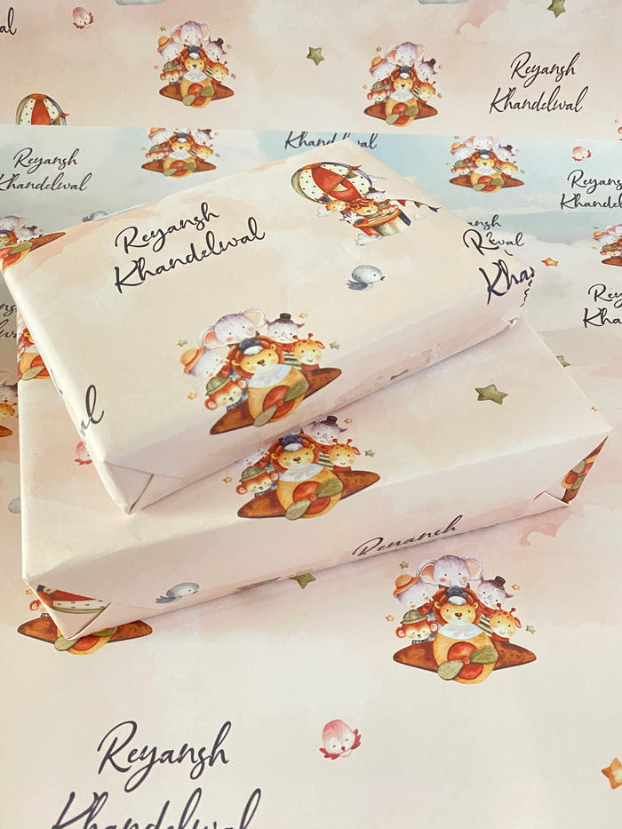 Safari Sky Adventures Wrapping Paper