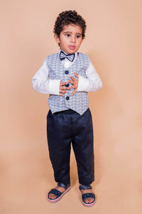 Elephant Print Waistcoat Set