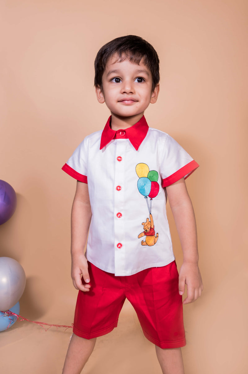 Like You Beary Much Teddy Bear Embroidered Shirt