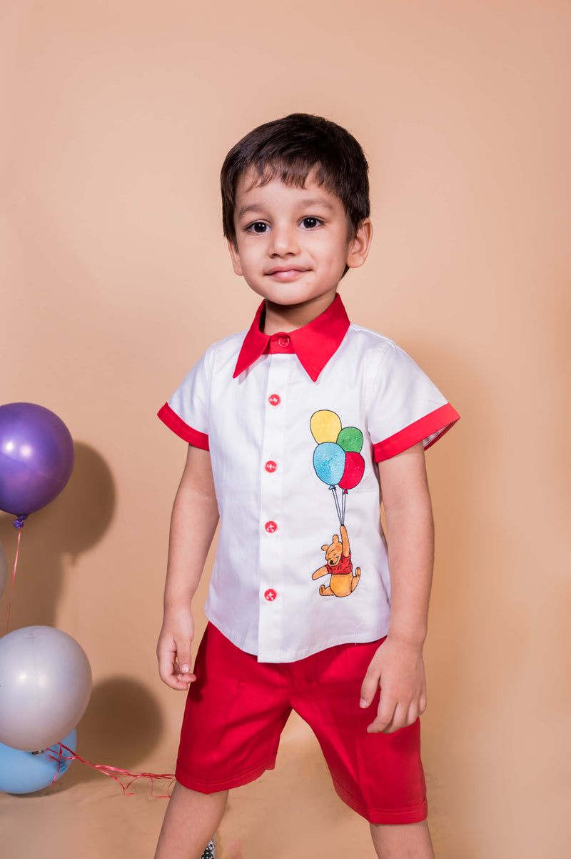 Like You Beary Much Teddy Bear Embroidered Shirt