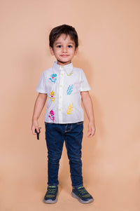 Baby Shark Embroidered Shirt