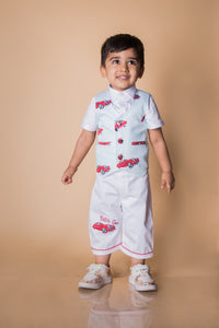 Fun On The Wheels Car Print Two Piece Set