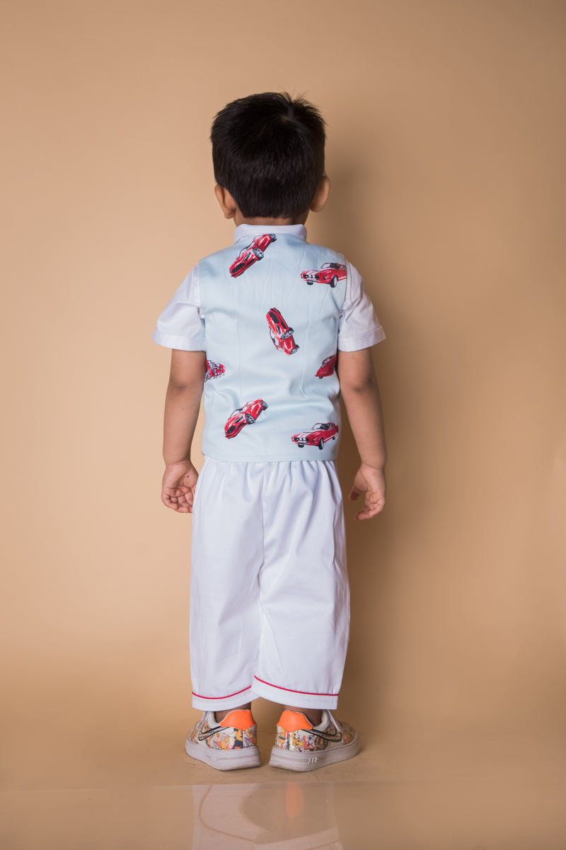 Fun On The Wheels Car Print Two Piece Set