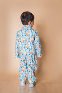Party Wear Two Piece Suit Set  Animal Kingdom Print