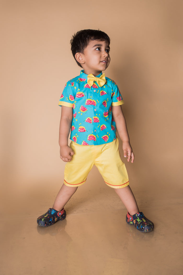 Sweet Summer Watermelon Print Shirt And Pant Set