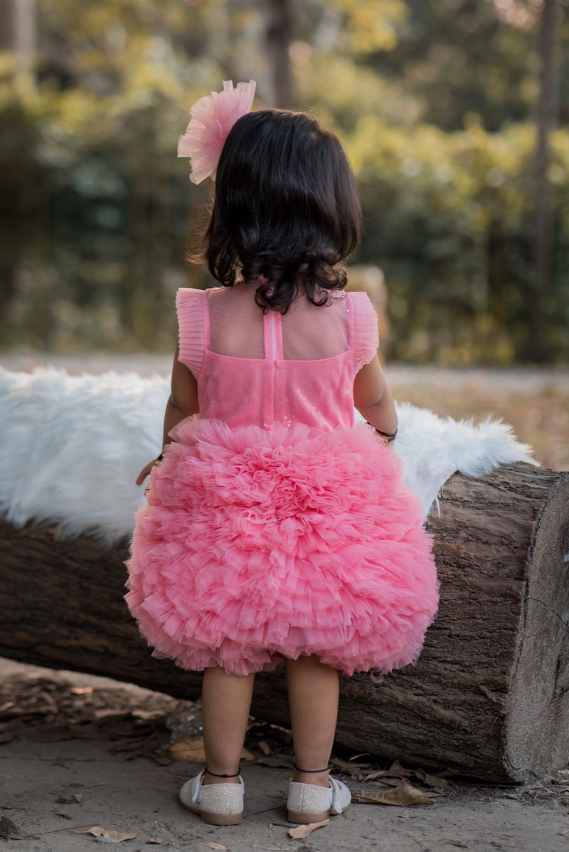 Pinky Frilly Dress