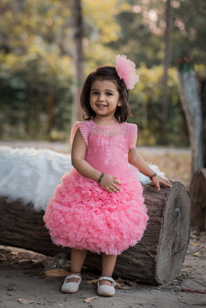 Pinky Frilly Dress