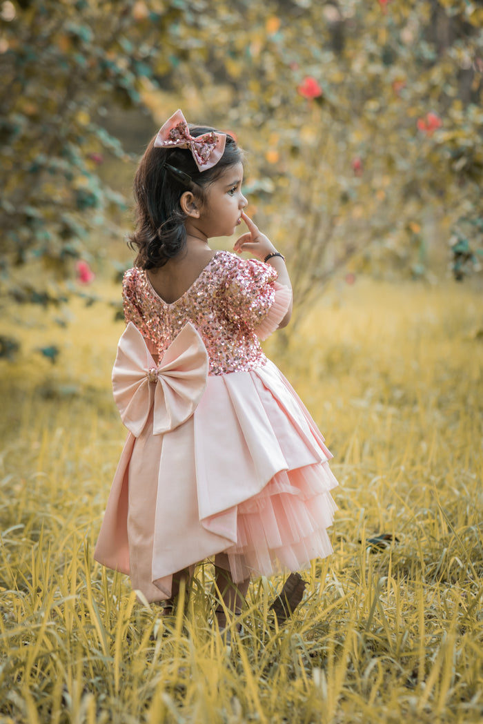 Let Me Sparkle Rose Gold Sequin Dress