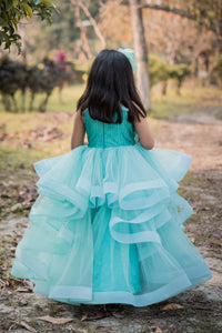 Cinderella In The Town Layered Ruffled Gown