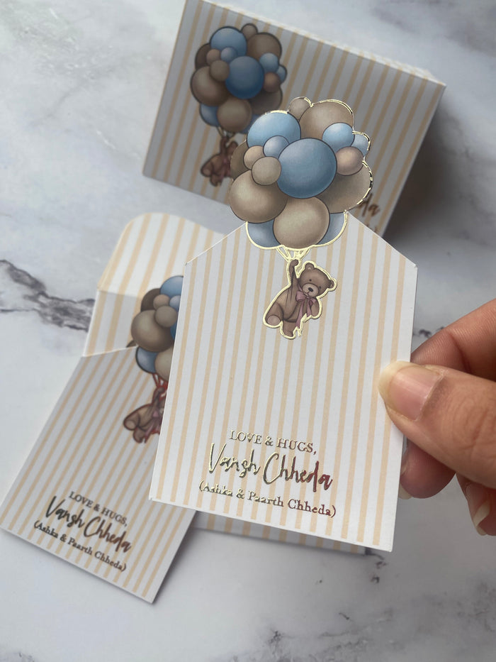 Teddy Balloon Set (Blue)