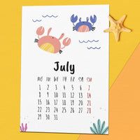 Underwater Fantasy Desk Calendar 2024