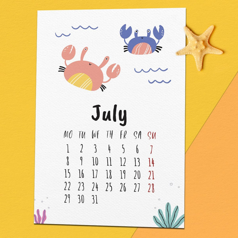 Underwater Fantasy Desk Calendar 2024