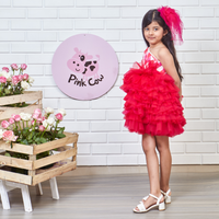 Red Ruffled Dress
