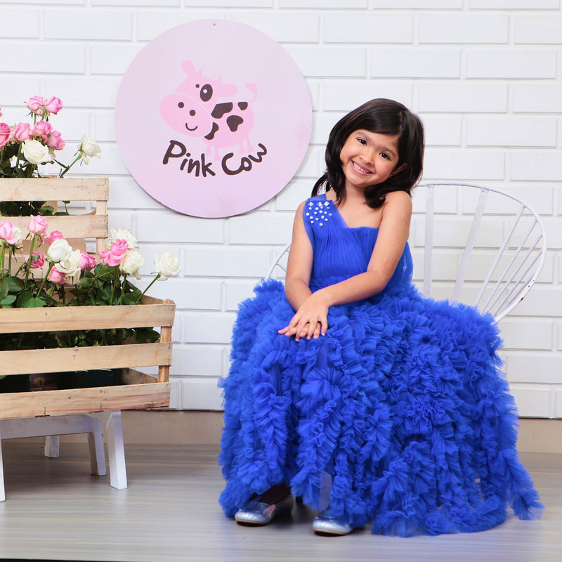 Tiny Tots Gown In Royal Blue